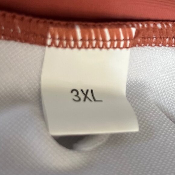 Two Piece Swimsuit Set Padded Top Flared Skirt Womens 3XL Rust Red New WOT - Picture 10 of 10